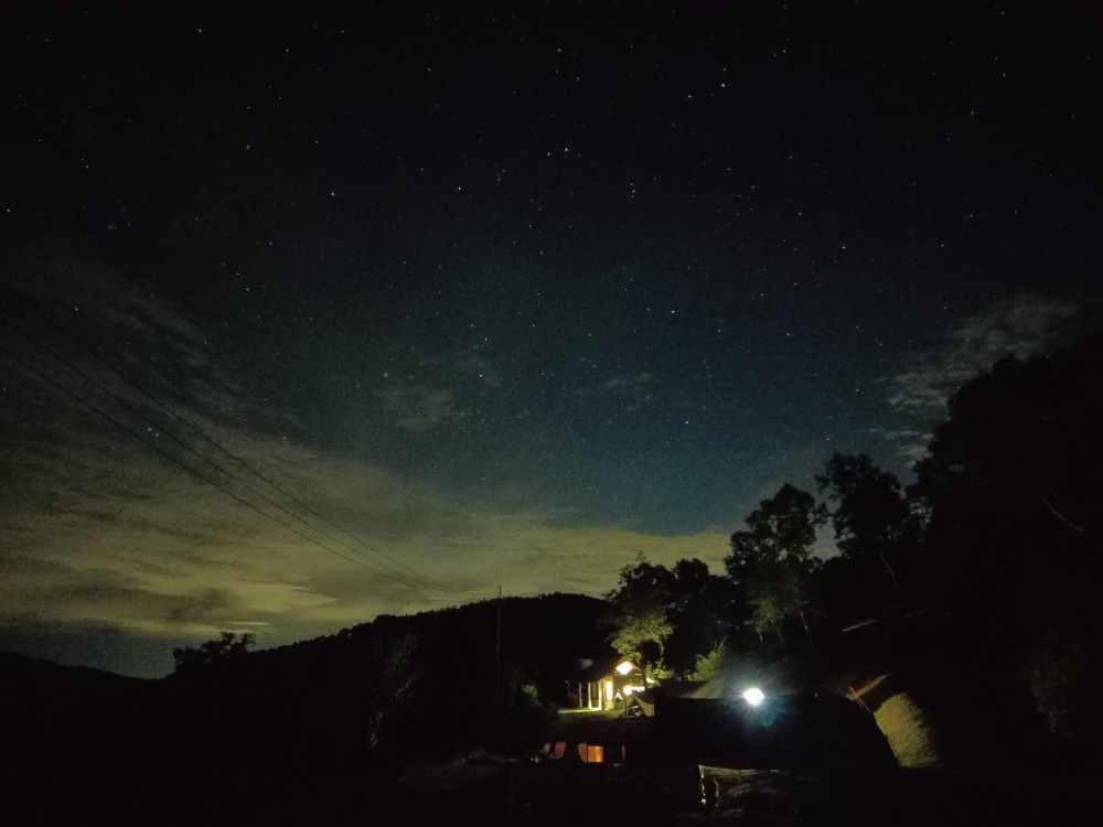 サイトからの星空