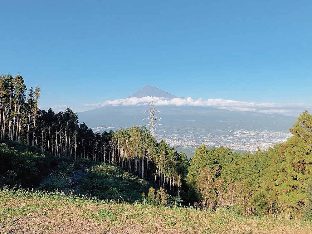 テントサイトからの富士山