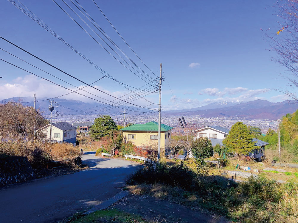 八ヶ岳が見える